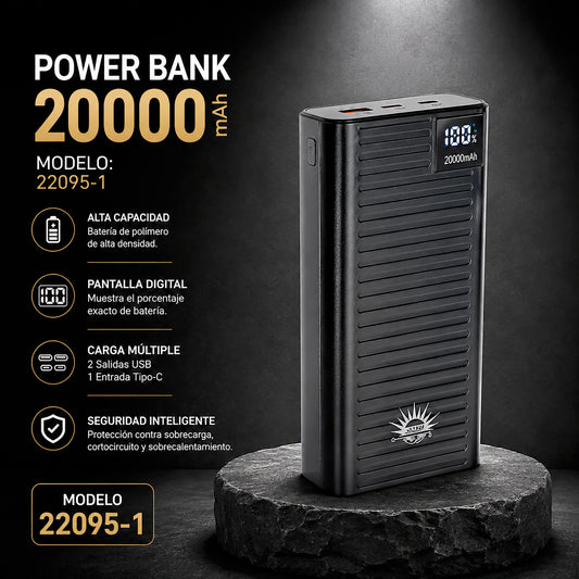 Power Bank JIMZI 22095-1 20.000 Miliamperios