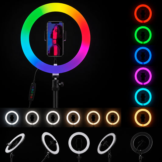Aro de Luz LED RGB KTS – 26 cm (10")