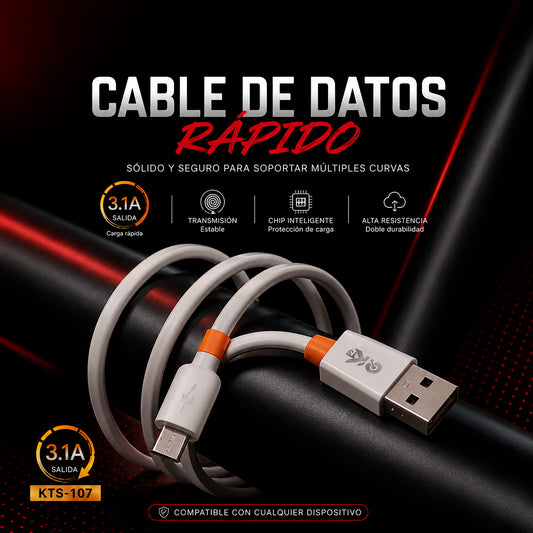 Cable de Carga Rápida y Datos KTS-107