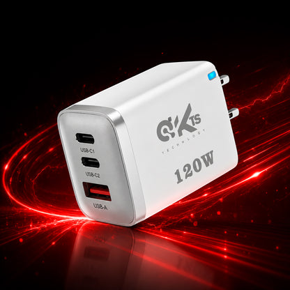 Cargador de Viaje 120W Súper Rápido KTS-173