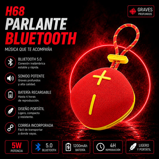 Parlante Koleer H68 Red