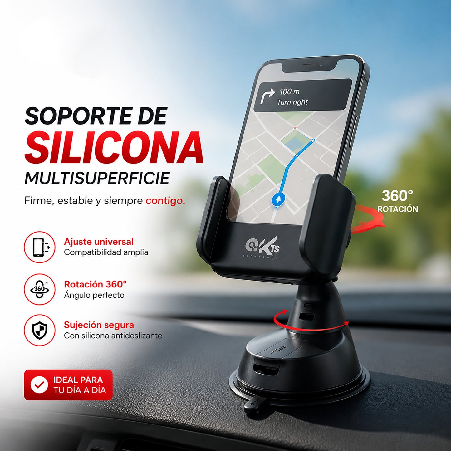 Soporte Universal de Silicona para Teléfono Mini KTS-202
