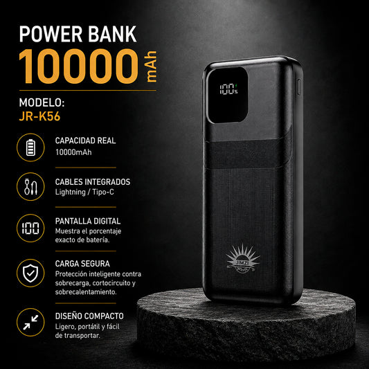 Power Bank JIMZI JR-K56 10.000 Miliamperios