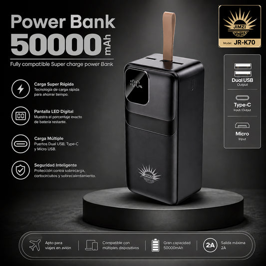 Power Bank JIMZI JR-K70 50.000 mAh