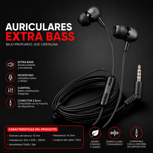 Audífonos Con Cable KTS-112