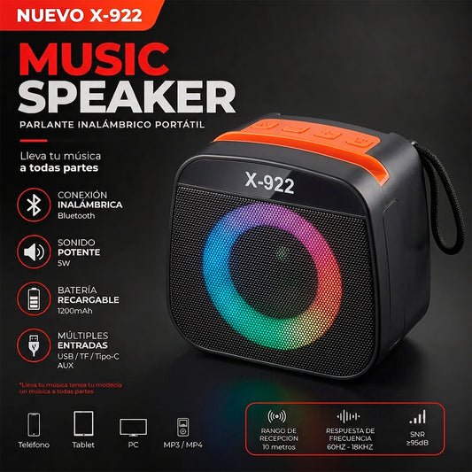 Parlante Inalámbrico Portátil X-922
